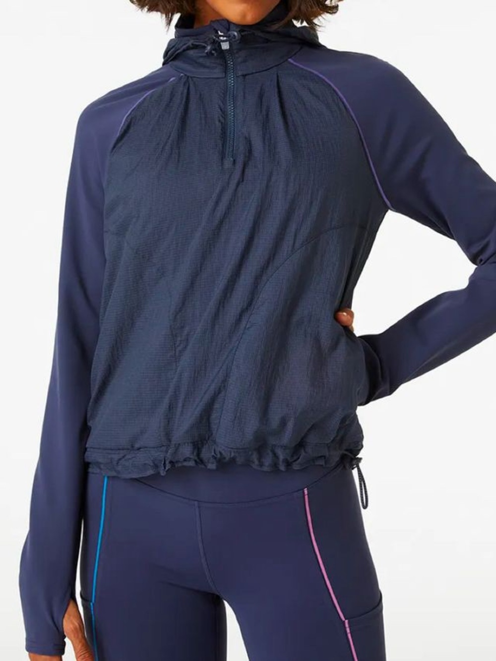 Outdoor Voices FrostKnit Hoodie Quarter Zip size XL
